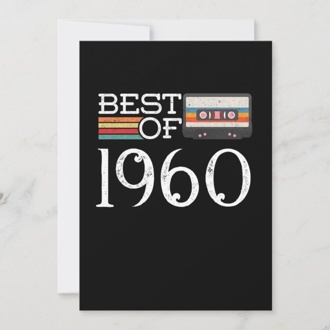Invitation 1960 Vintage 60 (Devant)