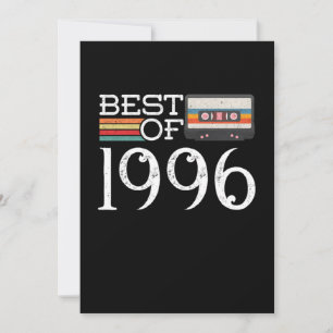 Invitation 1996 Vintage 24 e anniversaire Cadeau