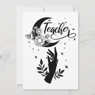 Invitation 1- Chemise d'enseignant inspirant, Enseignant mini