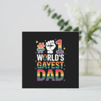 #1 Papa gay le plus gay du monde Drôle Fête des pè