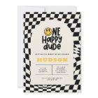 1anniversaire sourire visage rétro noir blanc supe