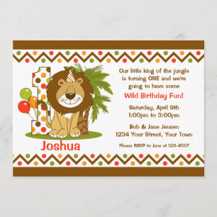 Invitation 1er anniversaire du lion