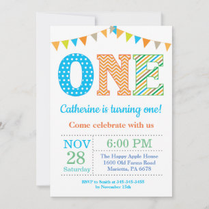 Invitation 1er Anniversaire Invitation. Le premier anniversai