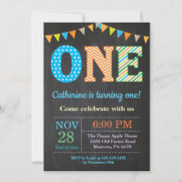 1er Anniversaire Invitation. Le premier anniversai