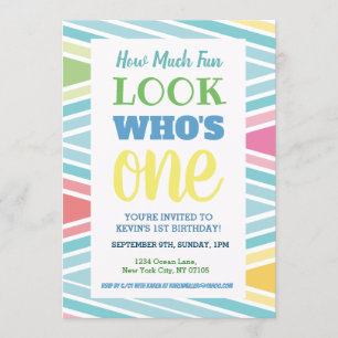 Invitation 1er discours d'invitation d'anniversaire