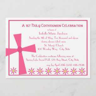 Invitation 1ère Croix et Fleurs de Communion