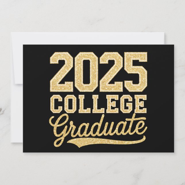 Invitation 2025 College Graduate Graduate School Senior (Devant)