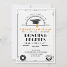 2025 Élégante Fête de Remise de Diplômes Donuts et