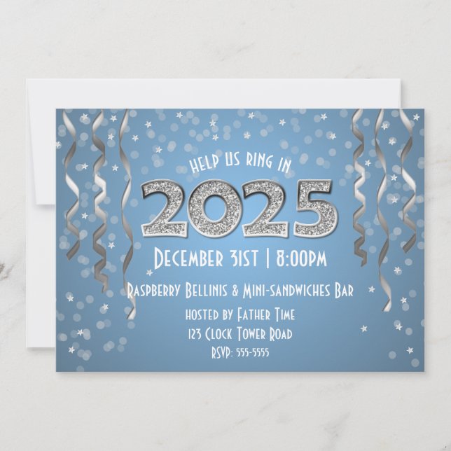 Invitation 2025 in Diamonds New Year's Eve (Devant)