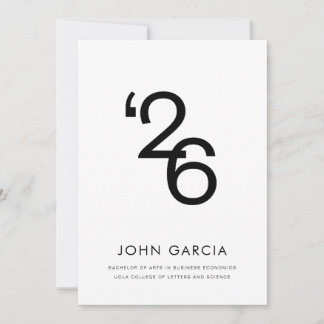 Invitation 2026 Modern Graduation Announcements
