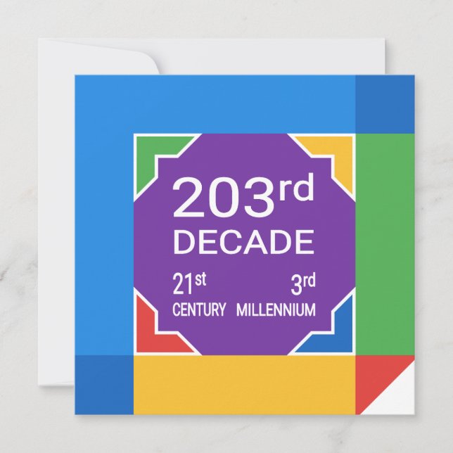 Invitation 203e Décennie (Nouvel An 2021—2030) (Devant)