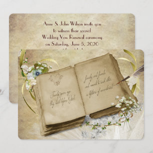 Invitation 20e anniversaire de Mariage Renouveau de la vision