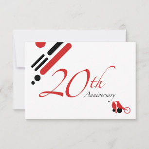 Invitation 20e anniversaire (mod birds)