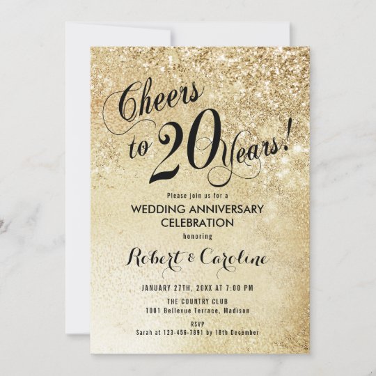 Invitation eme Or D Anniversaire De Mariage Zazzle Ca