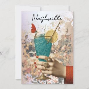 Invitation *~*  21 A101 Cocktail PHOTO Nashville EVJF