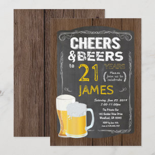 Invitation 21e anniversaire, 21 ans de fête de la bière