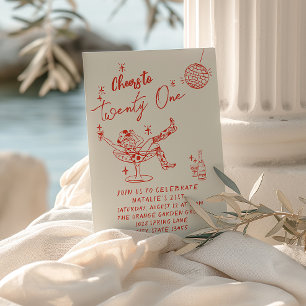 Invitation 21e Anniversaire de Fun Coastal Fun à la Main Roug