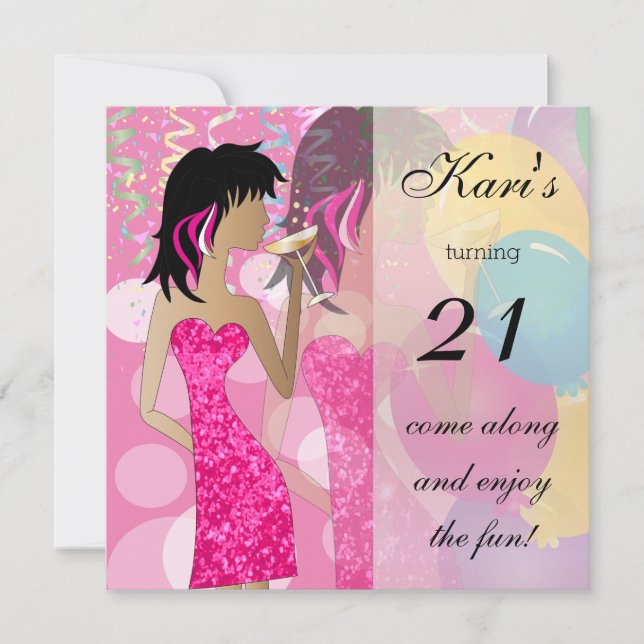 Invitation 21e anniversaire du parti Bash (Devant)
