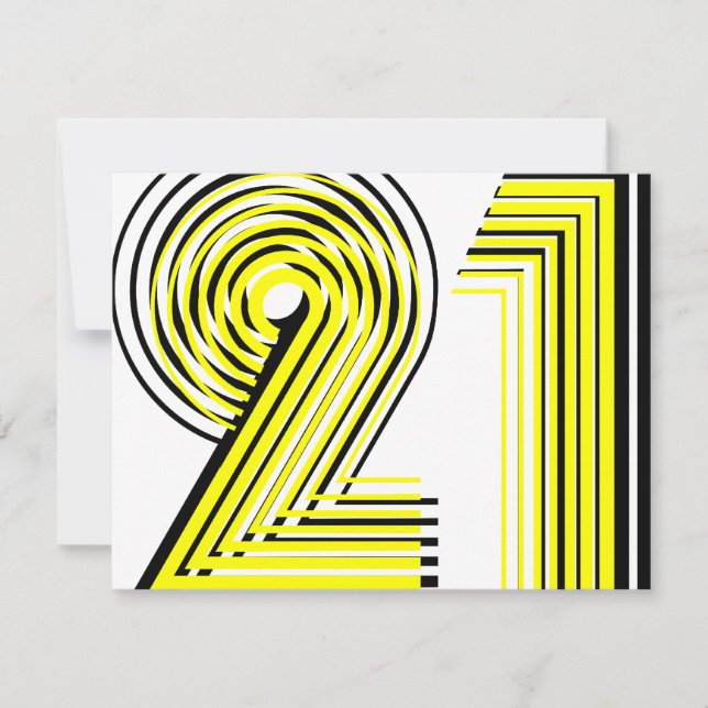 Invitation 21ème Anniversaire (Devant)