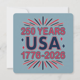 Invitation 250 ans USA   Semiquinentenaire 1776-2026