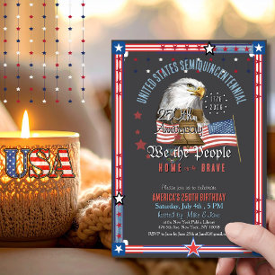 Invitation 250e anniversaire des États-Unis Nous le Peuple A
