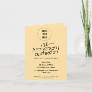Invitation 25e anniversaire de la compagnie
