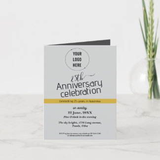 Invitation 25e anniversaire de la compagnie