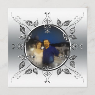 Invitation 25e anniversaire du Mariage d'argent Ajouter une p