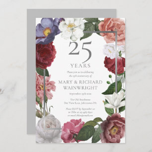 Invitation 25e Anniversaire Rose Jardin Pays Vert