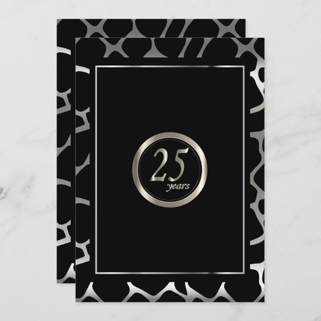 Invitation 25e conception pour le jubilé d'argent - Conceptio (Devant / Derrière)