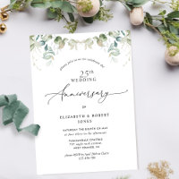 25e (ou autre) anniversaire Mariage de la verdure
