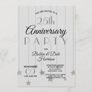 Invitation 25ème Partie faite sur commande d'événement