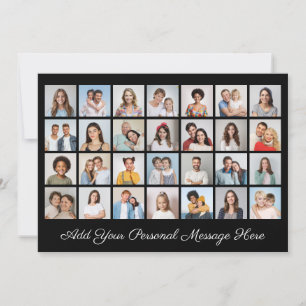 Invitation 28 Collage Photo Ajouter votre message personnalis