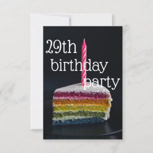 Invitation 29e anniversaire
