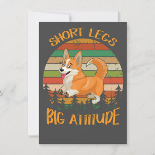 Invitation 2 courtes jambes grande attitude corgi