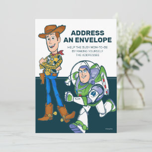 Invitation 2 Infinité et Au-Delà Baby Shower Toy Story
