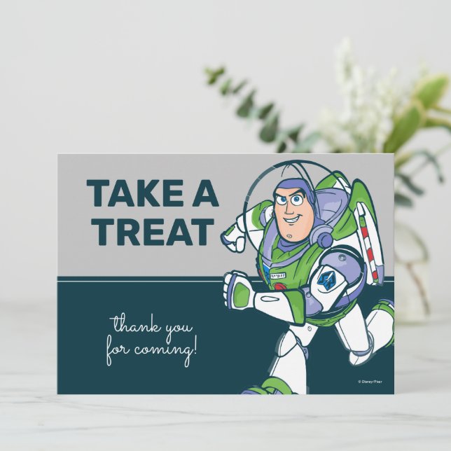 Invitation 2 Infinity and Beyond Toy Story - Baby shower (Debout devant)