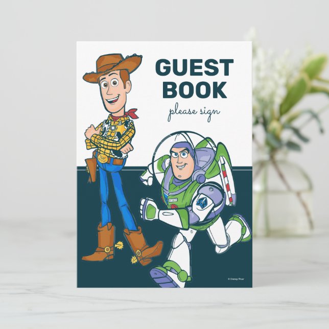 Invitation 2 Infinity and Beyond Toy Story - Baby shower (Debout devant)