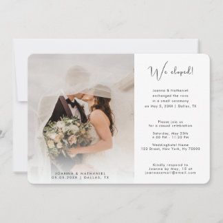 Invitation 2 Photo Nous nous sommes mariés en secret Annonce 