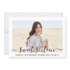 2 Photo Sweet 16 Anniversaire Moderne Élégant Scri