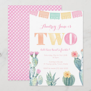 Invitation 2ème anniversaire pour fille - Taco à propos d'une