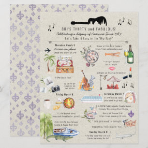 Invitation 30 ans et Fabuleux   Itinéraire d'anniversaire à l