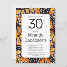 30e ailes papillon coloré moderne personnalisé