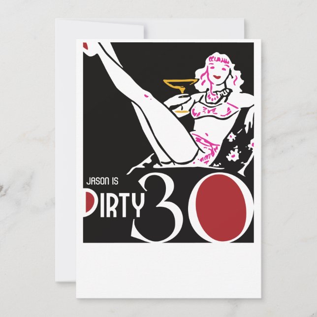 Invitation 30e anniversaire - 30 Swingers d'invitation (Devant)