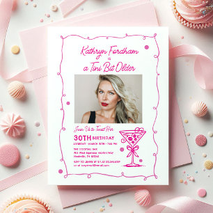 Invitation 30e anniversaire de fête Photo Espresso Martini