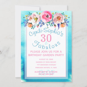 Invitation 30e anniversaire High Tea Garden Party