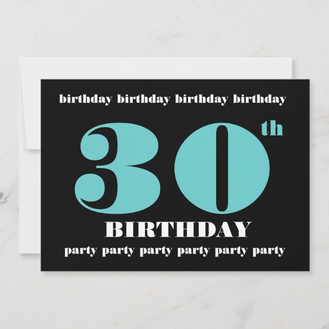 Invitation 30e anniversaire Modèle de réception (Devant)