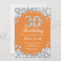 30e anniversaire Orange et Silver Diamond