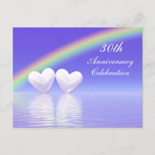 Invitation 30e anniversaire Pearl Hearts