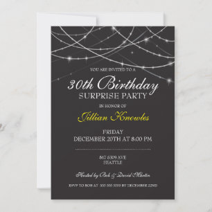 Invitation 30e anniversaire Surprise Party Chaîne gothique Lu